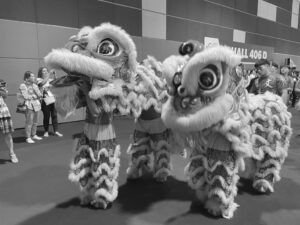 Lion dancers at the World Sleep Congress in Singapore